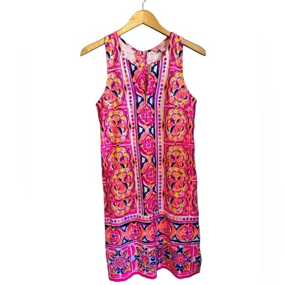 Lilly Pulitzer Carlotta Stretch Shift Pink Fusion - Picture 5 of 13